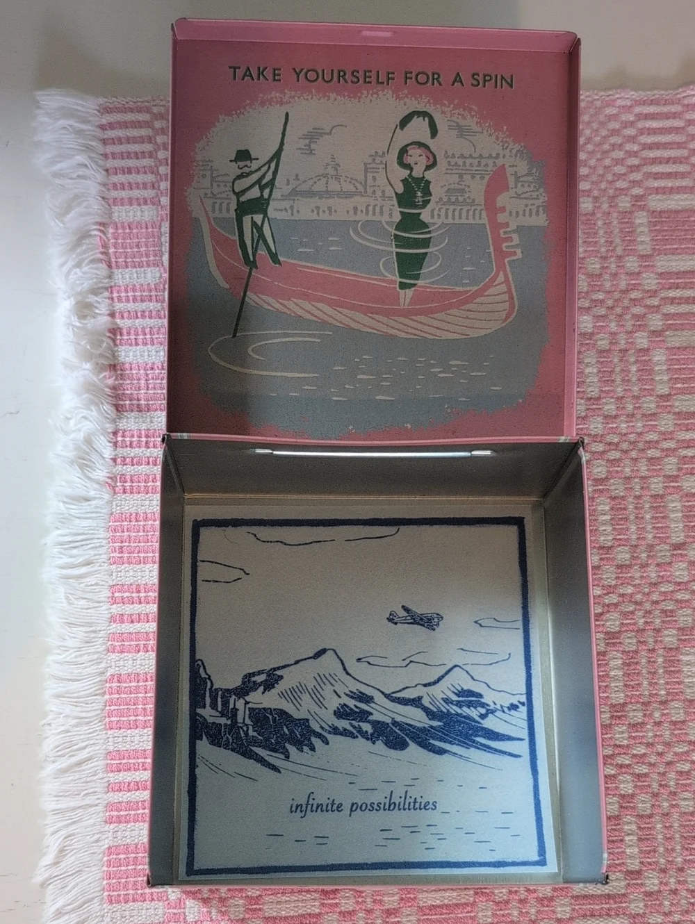 World Class Junk Pink Decorative Trinket Vintage Style Box